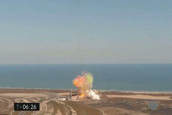 نمونه اولیه موشک استارشیپ دوباره منفجر شد