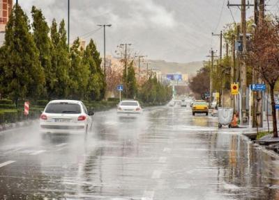 شرایط جوی کشور تا انتها هفته، کاهش دما و بارش باران