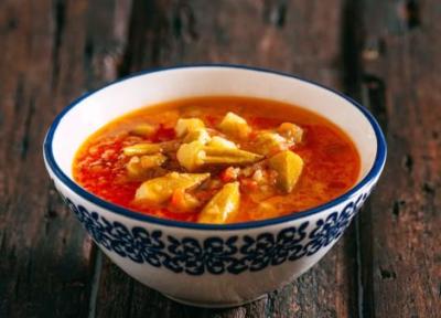 طرز تهیه خورشت بامیه با تمبر هندی